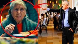 Managerul Restaurantului A Dat Afară Această Bătrână, Care Părea A Fi Un Vagabond, Fără Să Știe...