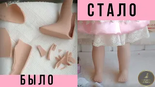 РЕСТАВРАЦИЯ ФАРФОРОВОЙ КУКЛЫ  МАСТЕР КЛАСС  Porcelain doll restoration