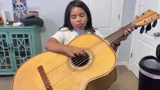 Practicing Guitarron