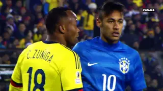 La Pelea Neymar vs Zuñiga y Bacca   Colombia 1 vs Brasil 0