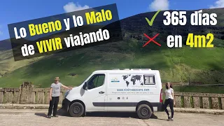 ▶️ Lo bueno y lo malo de VIVIR viajando en una furgoneta CAMPER de 4m2