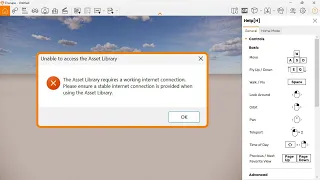 how to fix unable to access the asset library enscape