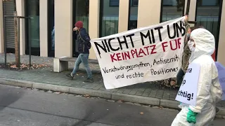 Polizei muss einschreiten: Corona-Demo und Gegendemo in Kempten