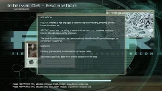 F.E.A.R. (extreme difficulty, no slowmo) Interval 03-2 - Escalation. Heavy resistance