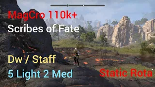 Eso Magicka Necromancer | 110k+ | 3:10min | DW / Staff | 5 Light | Scribes of Fate | PS5