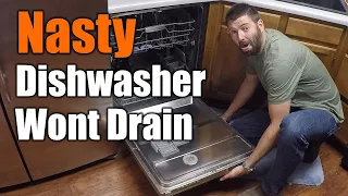 Easy Fix For Dishwasher That Wont Drain | THE HANDYMAN