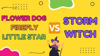 🌟Little Flower Dog, Firefly, and Little Star vs. Storm Witch! ✨ | Fairy Tales | BedtimeStories