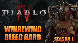 Diablo IV Season 1 Whirlwind Bleed Barbarian Guide - I Melt Uber Lilith in 5 Seconds!