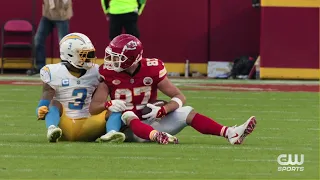 Travis Kelce mic'd up vs Chargers