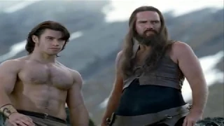 Paul Telfer and horse in Hercules