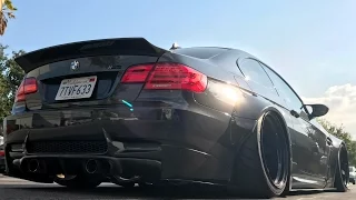 Libertywalk E92 M3, supercharged, bagged, and one loud exhaust system