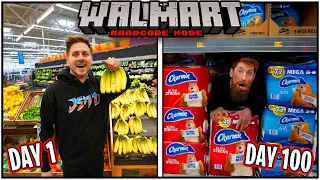 SURVIVING 100 DAYS IN HARDCORE WALMART!