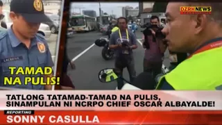 NCRPO DIR. ALBAYALDE, SINERMUNAN ANG TATLONG PULIS NA NAKA-DEPLOY SA ASEAN SUMMIT