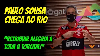 VEJA A CHEGADA DE PAULO SOUSA NOVO TÉCNICO DO FLAMENGO AO RIO DE JANEIRO 🔴⚫️ 🔴⚫️