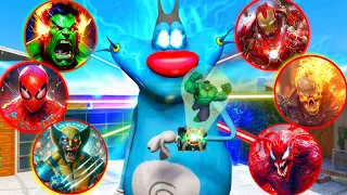 Oggy Trying Avengers New Watch To Became New Avenger in GTA 5 || Gta 5 Avengers