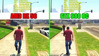 GTA 5 AMD RX Vega 56 Stock Vs GTX 980 Overclocked Frame Rate Comparison