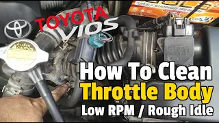 TOYOTA VIOS Throttle Body Cleaning | Air Filter Replacement | MAF SENSOR Checking DiY Tips