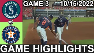 Seattle Mariners vs Houston Astros (10/15/22) ALDS Game 3 Highlights 8&9 | MLB Highlights 2022