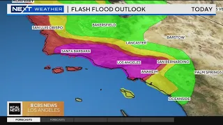 NWS issues "rare" flash flood outlook from Santa Barbara to Los Angeles