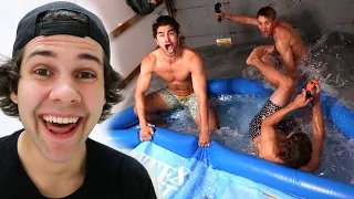 We Put A Pool Into A Moving Truck| Бассейн В Грузовике/ДЭВИД ДОБРИК РУССКИЕ СУБТИТРЫ