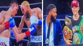SAVAG£: 😳 BRANDON FIGUEROA KNOCKS OUT LUIS NERY IN 7TH CALLS OUT STEPHEN FULTON RING SIDE !!
