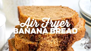 Air Fryer Banana Bread | Supergolden Bakes