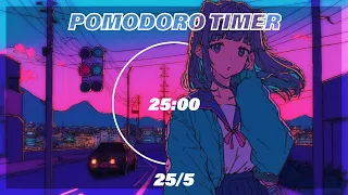 ポモドーロタイマー（25+5）💐 | 焦らず自分のペースでいい | Pomodoro Technique | Study With Me | Lofi Hip Hop Music