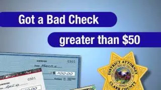 Bad Check Unit Can Help You
