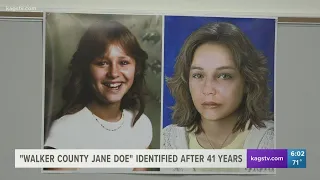 "Walker County Jane Doe" identified after 41 years, case behind who killed her is ongoing