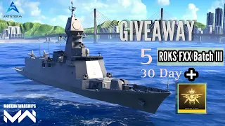 GIVEAWAY 5 ROKS FFX III And 5 PREMIUM ACCOUNT 30 DAY | Modern Warships