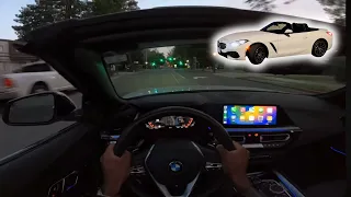 2019 BMW Z4 Review | POV Night Drive |  (Car Audio Only)