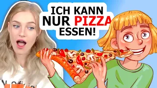 SIE darf NUR PIZZA essen?! - Animierte Geschichte Reaktion