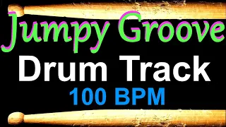 Jumpy Drum Beat 100 BPM Bass Guitar Backing Track Instrumental Drums Beats 491