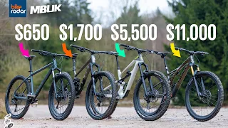 $650 Vs $11,000 Mountain Bikes!