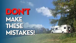 🔴 Don't do THESE! 10 common mistakes to avoid when motorhoming in Europe