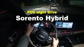 2024 KIA Sorento Hybrid AWD POV night drive