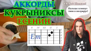 ЕСЕНИН Пой же пой на проклятой гитаре 🎸 Аккорды КУКРЫНИКСЫ песни ГИТАРНЫЙ Бой для начинающих