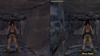 Tomb Raider 3dfx vs Matrox Mystique versions comparison