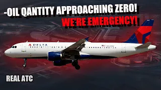EMERGENCY Delta Airlines Airbus A320 Engine Oil Leak After Departure at JFK. REAL ATC