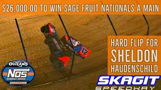 $26,000.00 TO WIN SAGE FRUIT NATIONALS WORLD OF OUTLAWS SPRINT CARS A MAIN SKAGIT SPEEDWAY