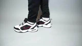 Nike Air Monarch IV 415445-101 on feet