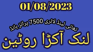 Thailand lottery 7500 prize bond l New formula New Guess paper in akra routine l final game august 1