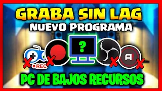 🎬 5 MEJORES PROGRAMAS para GRABAR la PANTALLA en PC de BAJOS RECURSOS 🚀 [SIN LAG y HD] ✅ 2022 🏆