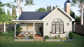 Small House Design (10x10 Meters) - Can't Help Falling In Love With This Charming Small House.