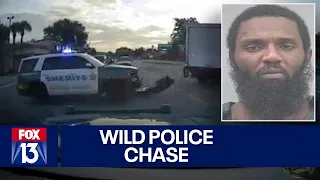 Video: Florida man leads cops on wild chase following armed carjacking