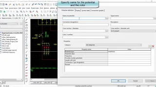 ePlan Tips,  How to add potential definition for the wire