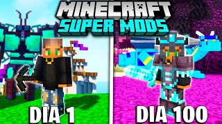 EU SOBREVIVI 100 DIAS NO MINECRAFT COM SUPER MODS - O FILME