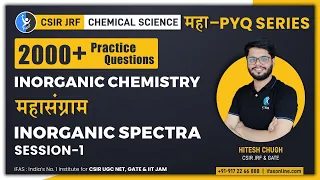 Inorganic spectra Inorganic Chemistry 2000+ Practice Questions L1