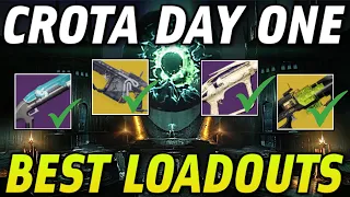 The BEST DAY ONE Crota's End Raid Loadouts - Best Weapons, Subclasses, Armor & More! [Destiny 2]