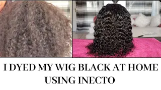 Dying My Off Black Wig Perfect Black | Inecto Dye Kit| Quarantine Hair Care